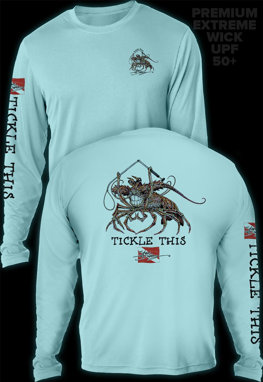 "Tickle This Lobster" Men's Extreme Wick Long Sleeve Performance Shirt ᴜᴘꜰ-ᴛᴇᴇ